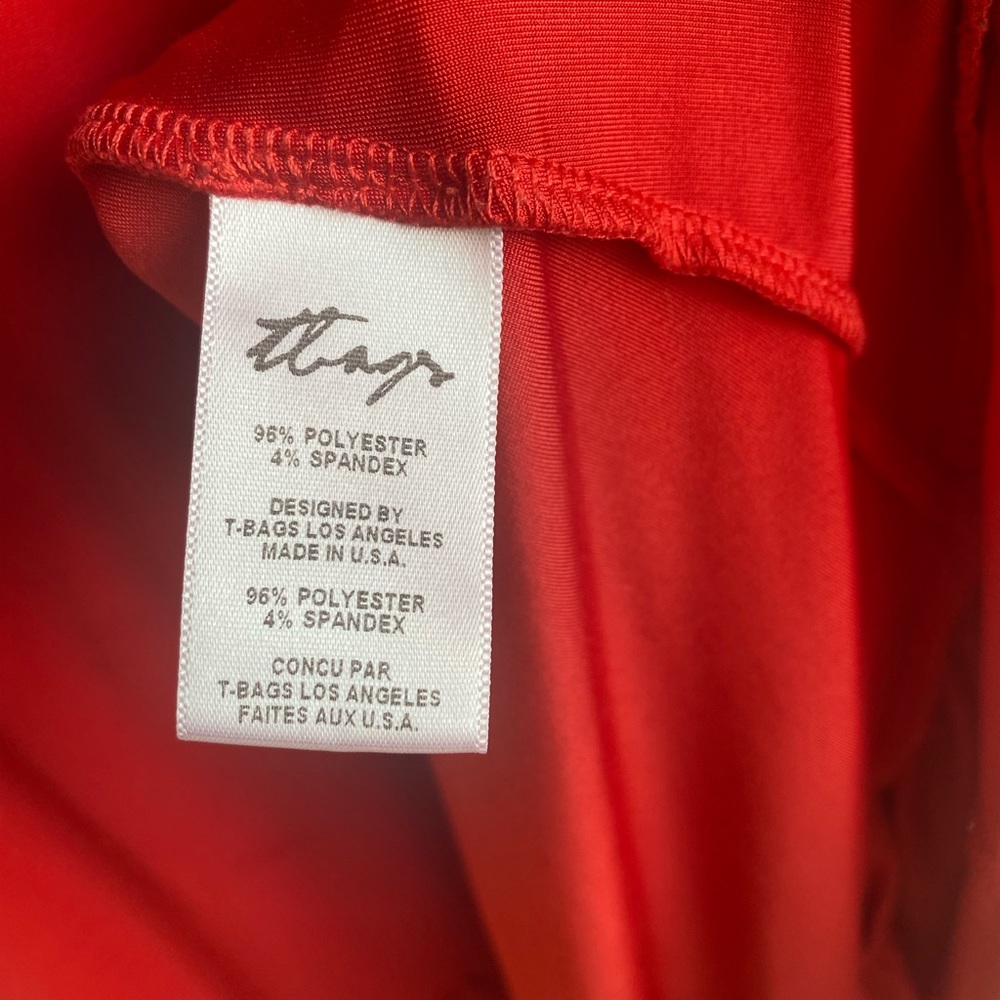 T-Bags Los Angeles Layered Ruffle High-Lo Dress - Picture 6 of 8